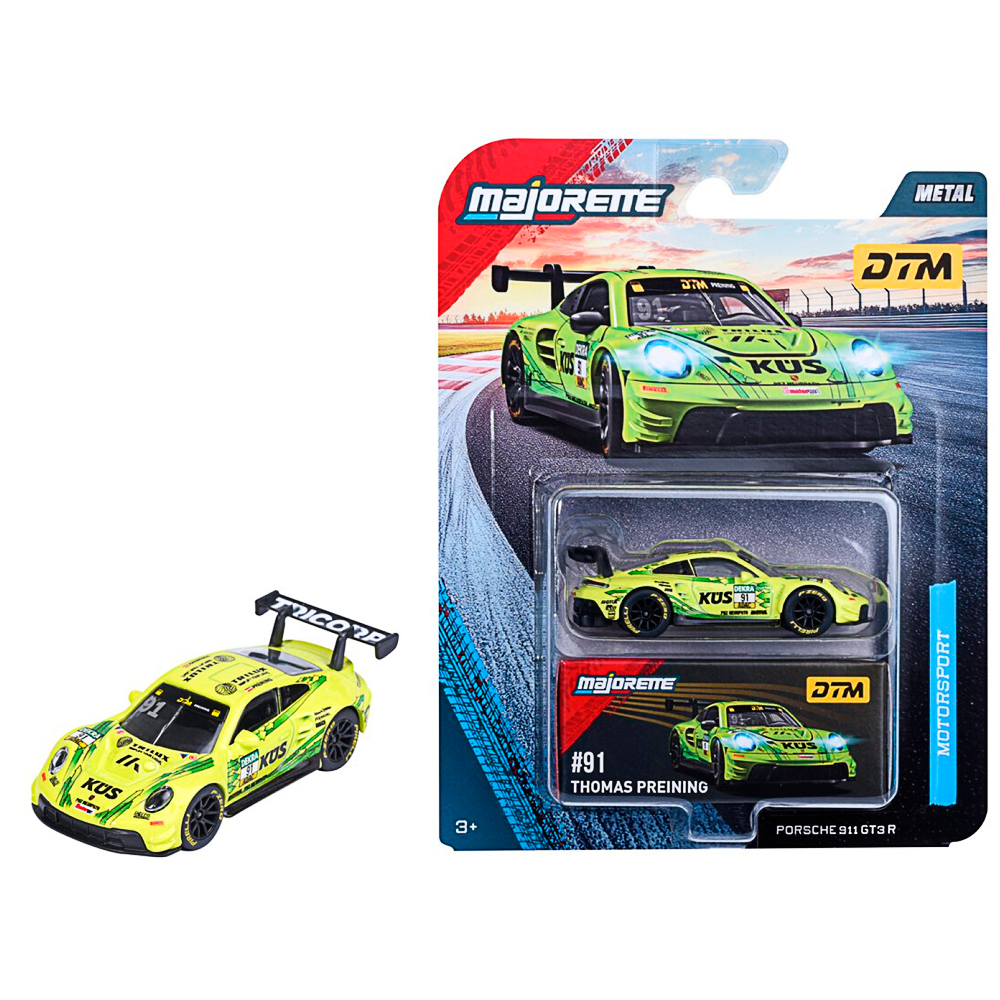 Majorette, Motorsport DTM Deluxe Cars, Porsche 911 GT3 R (gelb)