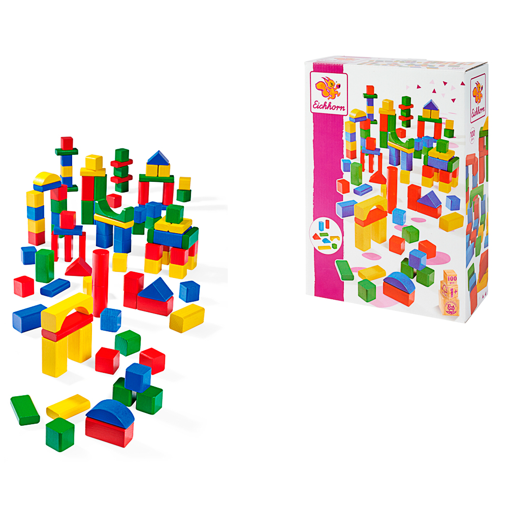 Holzbausteine, Bausteine, Kinder Spielzeug, farbig, Holzblocke
