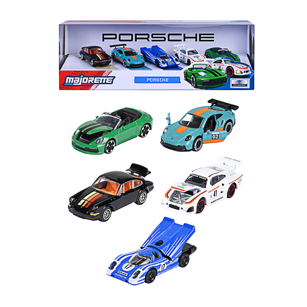 Majorette, Porsche 5 Pieces Giftpack Majorette, Porsche 5 Pieces Giftpack