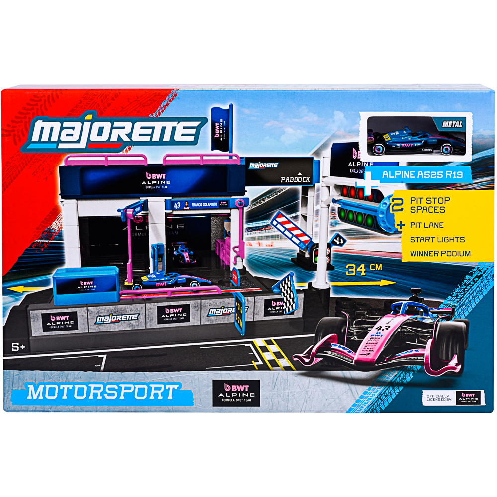 Majorette, Motorsport Alpine Pit Stop + 1 Vehicle