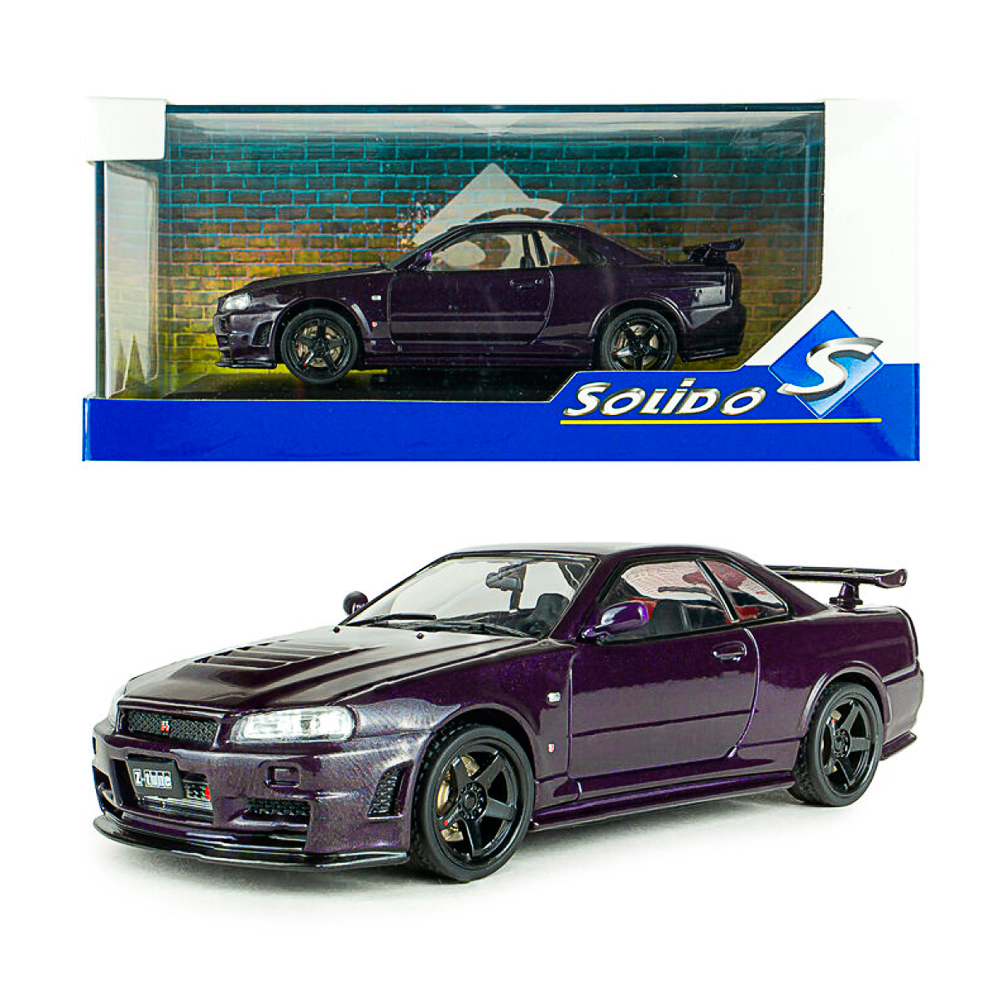 Solido, Nissan Skyline GT-R (R34) purble, 1:43