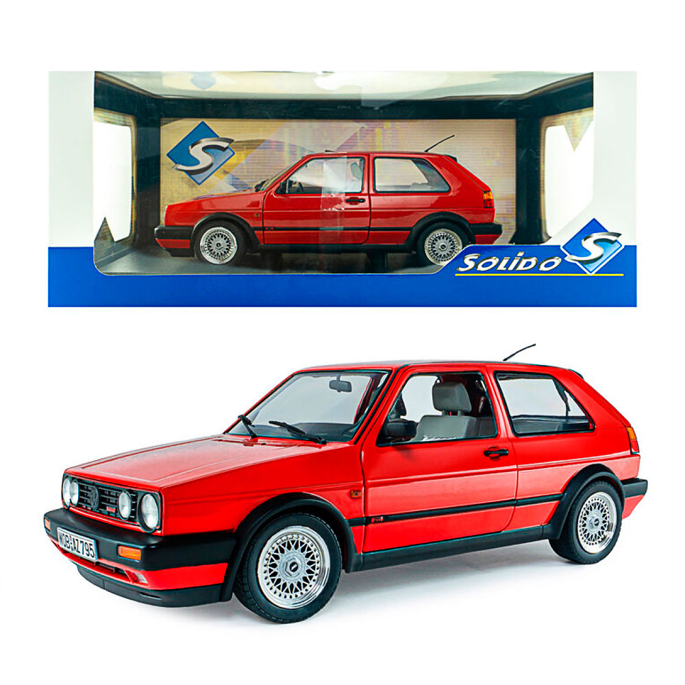 Solido, VW Golf 2 GTI mars rot 1984,  1:18