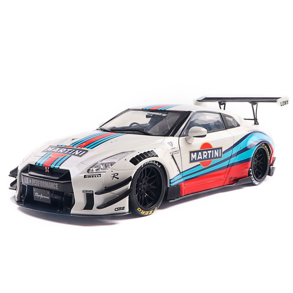 Solido, Nissan GT-R W/LIBERTY Martini weiß, 1:18