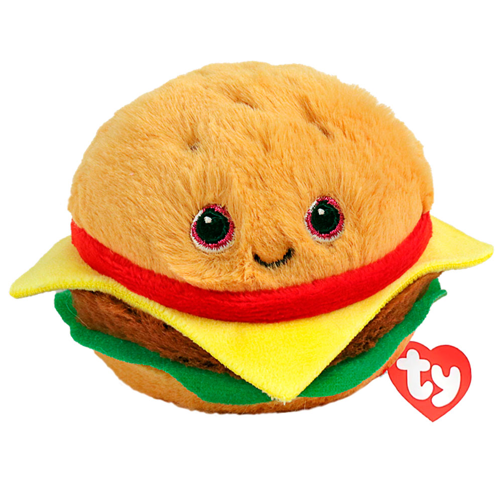 Plüsch, Burger, Hamburger, Snack-Spielzeug, Ty-Label