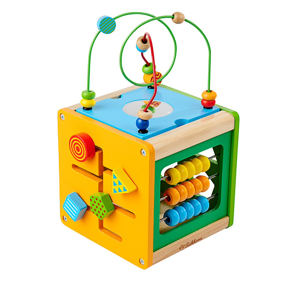 Holzspielzeug, Lernwürfel, Beads, Sortierwürfel, Bewegliches Spielzeug