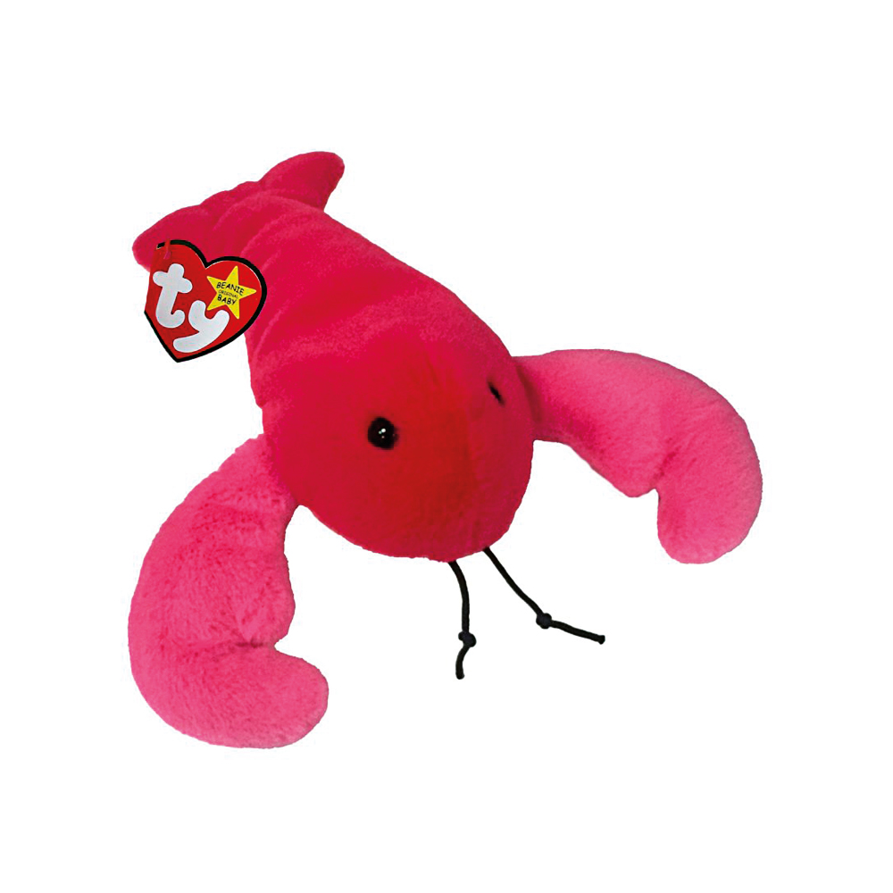TY, Beanie Babies Original, Louie, Lobster, ca 15 cm