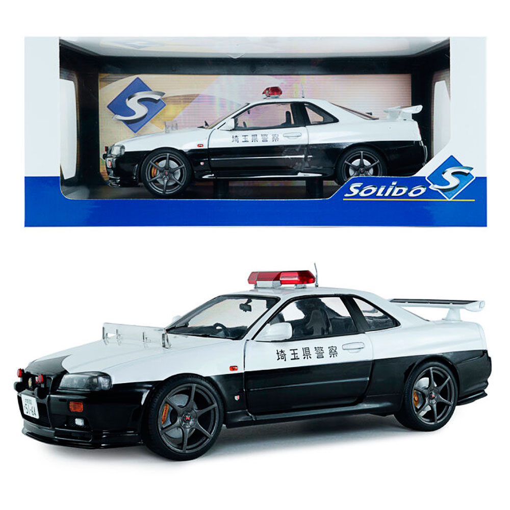 Solido, Nissan Skyline 1999 Japanese Police, 1:18