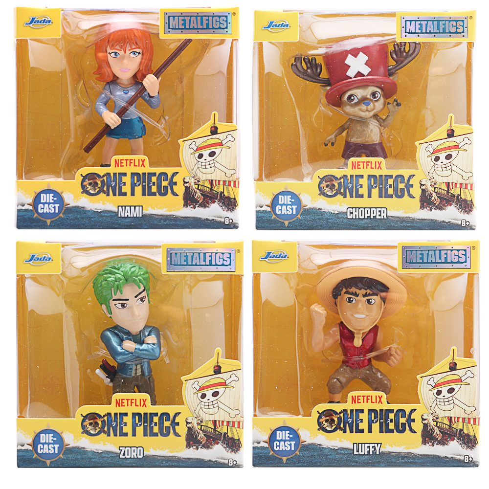 Jada, One Piece Figures 2,5", Welle 1, 4fach sortiert