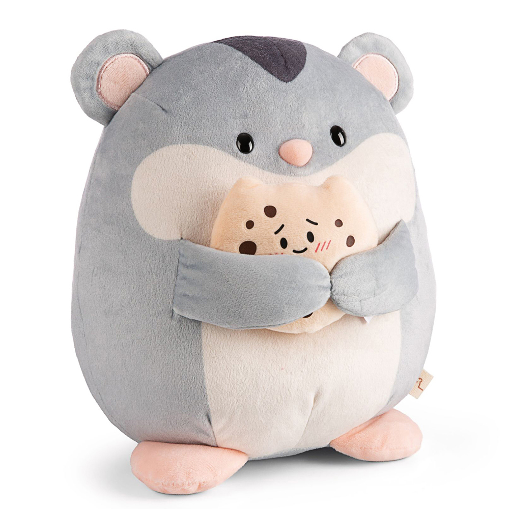 Nici, Kuscheltier mymochi Hamster Shai mit Keks, ca 27 cm