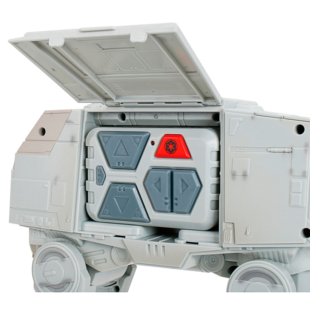 toy, vehicle, storage, gray, red warning