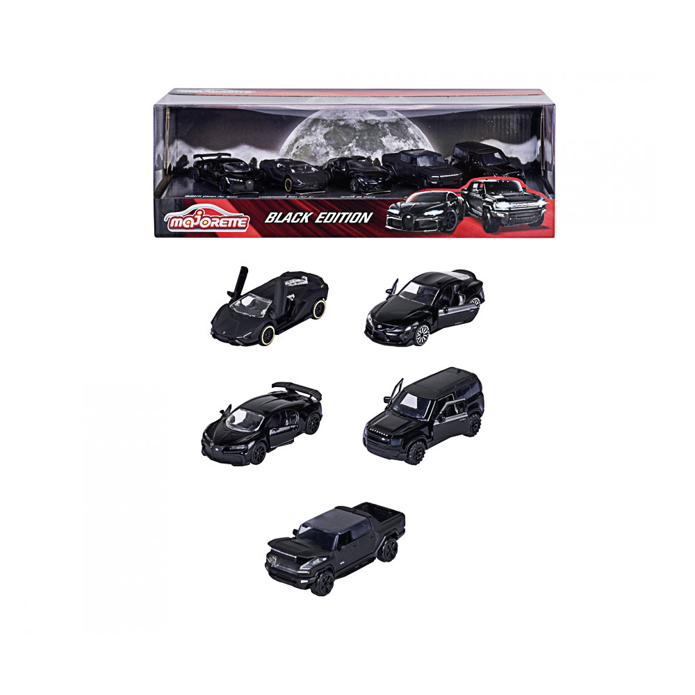 Majorette, Black Edition 5 Pieces Giftpack Majorette, Black Edition 5 Pieces Giftpack