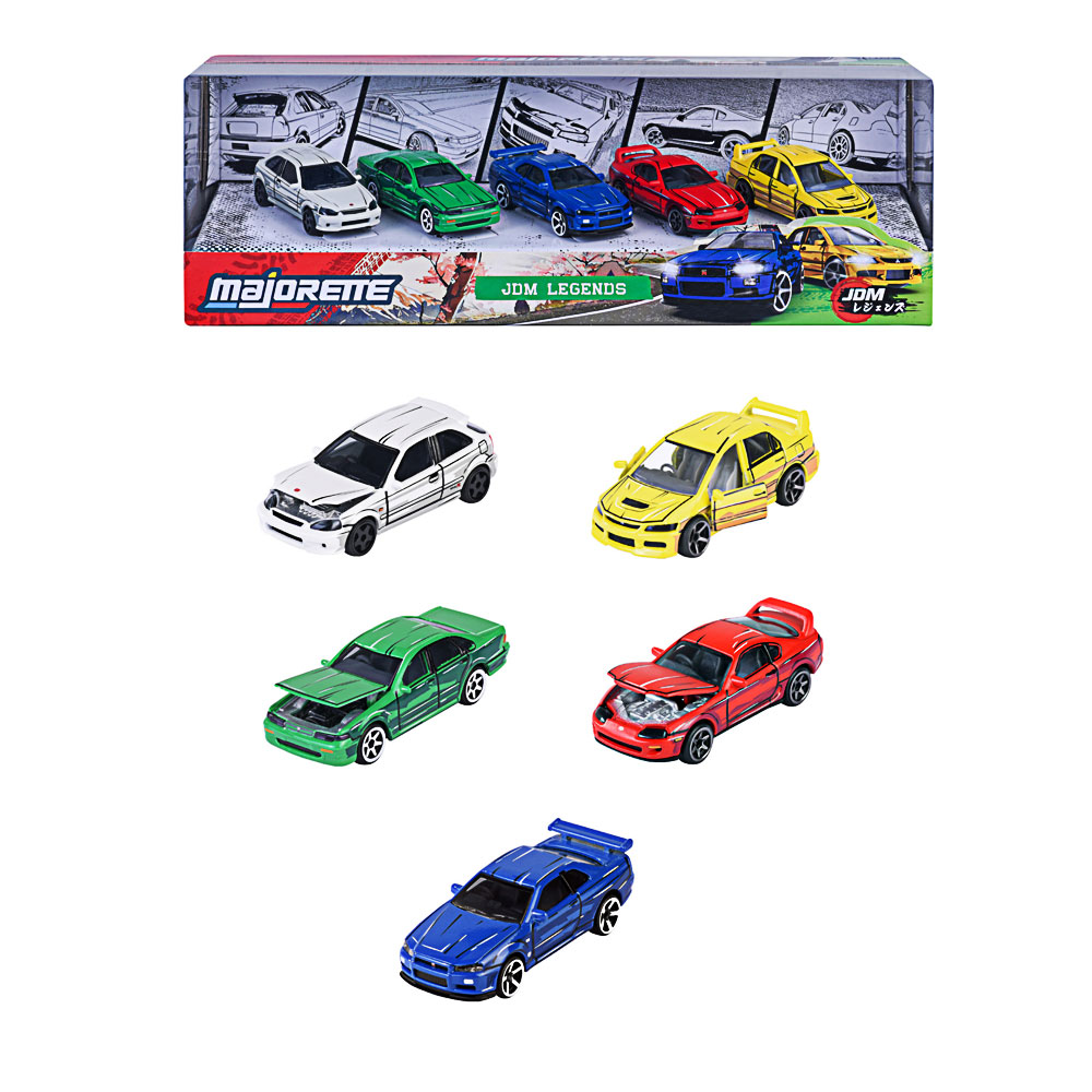 Majorette, JDM Legends Anime 5 Pieces Giftpack