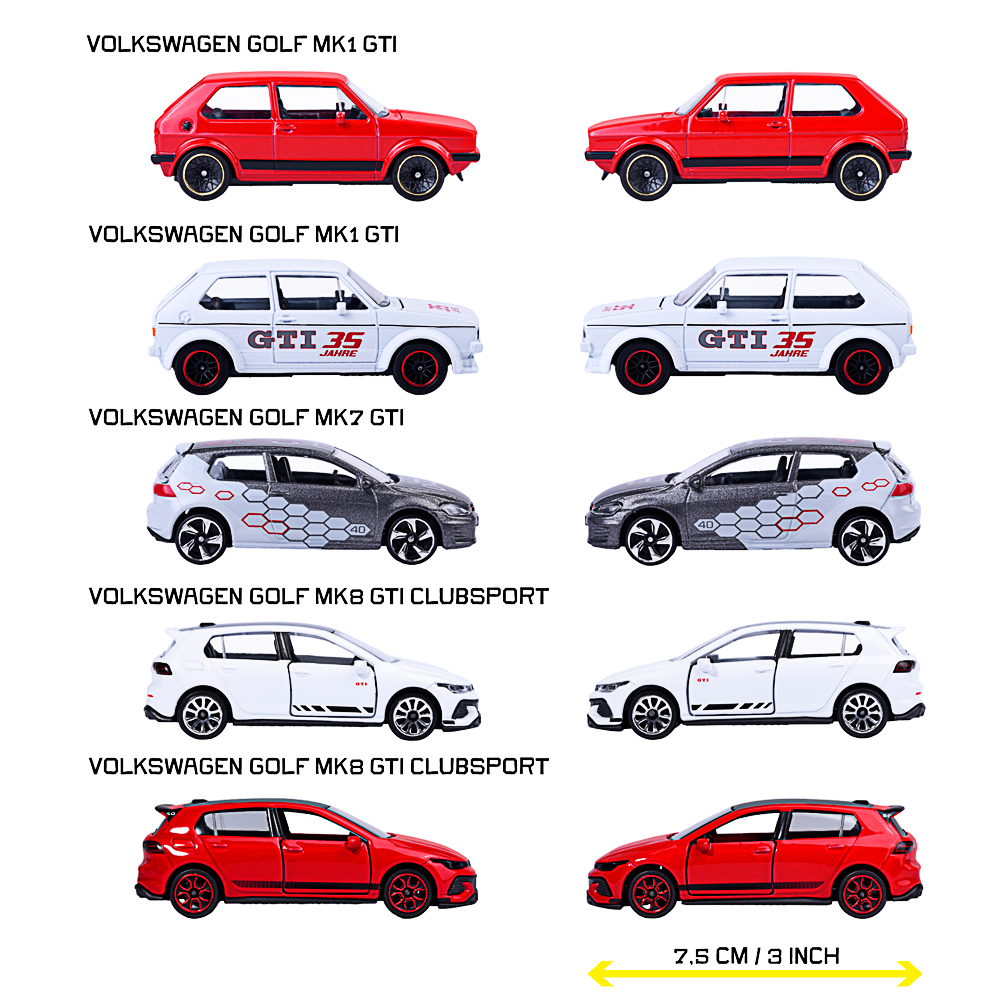 Majorette, Golf GTI 5 pieces Giftpack