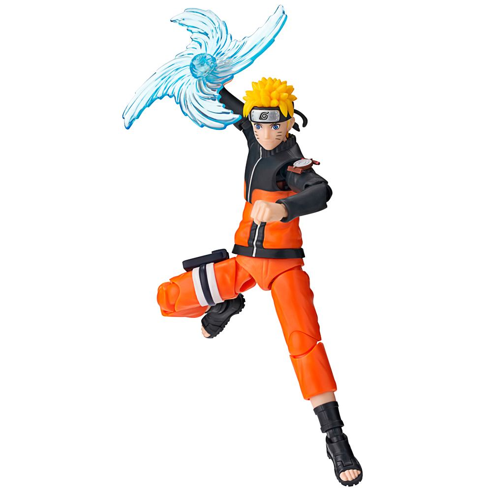 Naruto-Figur, Actionfigur, Kunststoff, orange-schwarze Kleidung, Energieeffekt