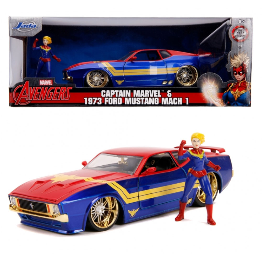 jada_marvel_avengers_captain_marvel_1973_ford_mustang_mach_1 Produkt Abbildung jada_marvel_avengers_captain_marvel_1973_ford_mustang_mach_1.jpg