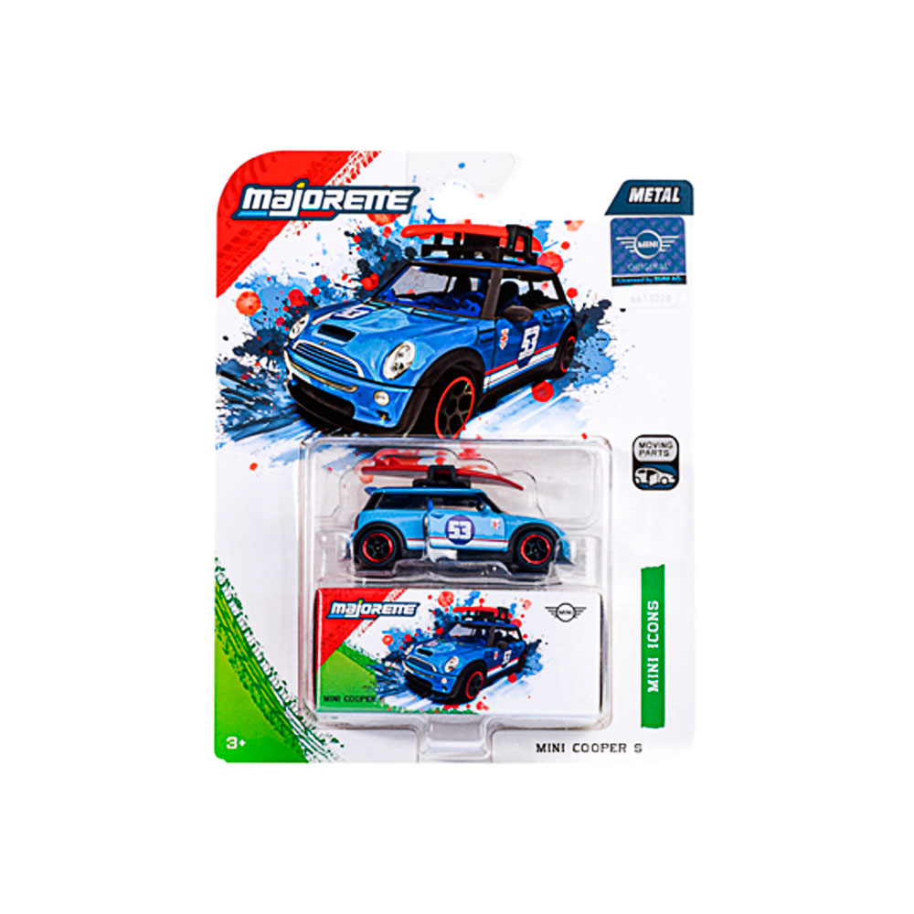 Majorette, Mini Deluxe Cars, Cooper S Blau