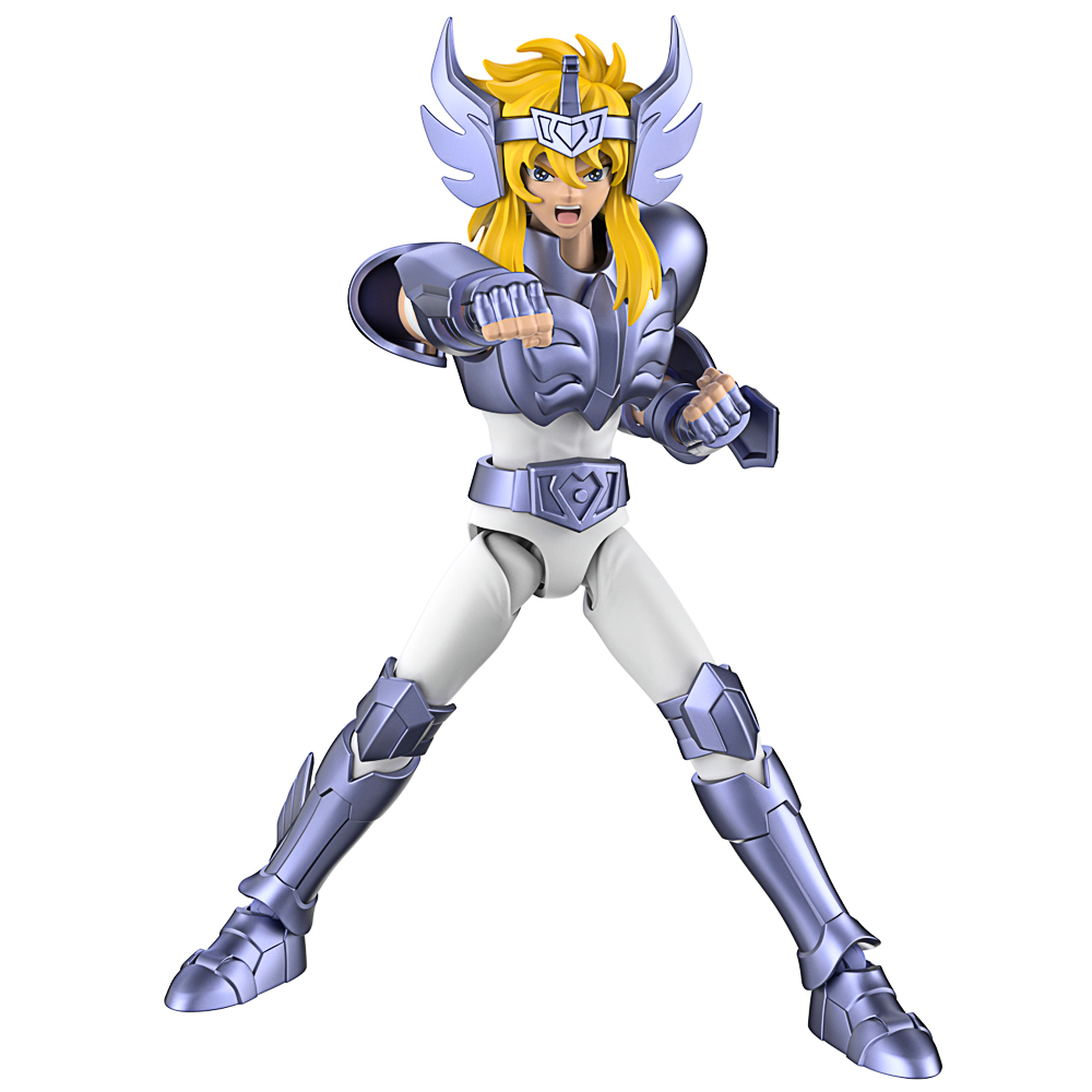 Actionfigur, Ritterrüstung, violette Rüstung, gelbe Haare, bewegliche Figur