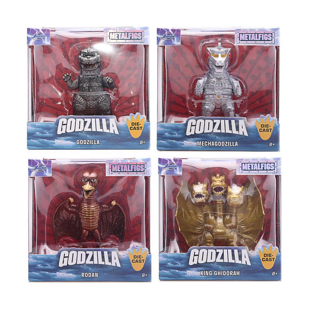 Jada, Godzilla Figures 2,5", Welle 1, 4fach sortiert