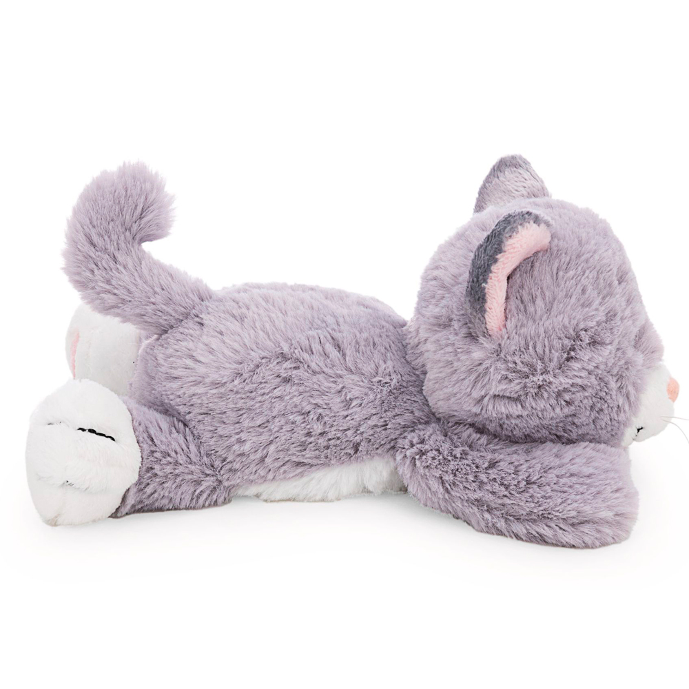 Nici, Kuscheltier liegende Katze, grau, ca 20 cm