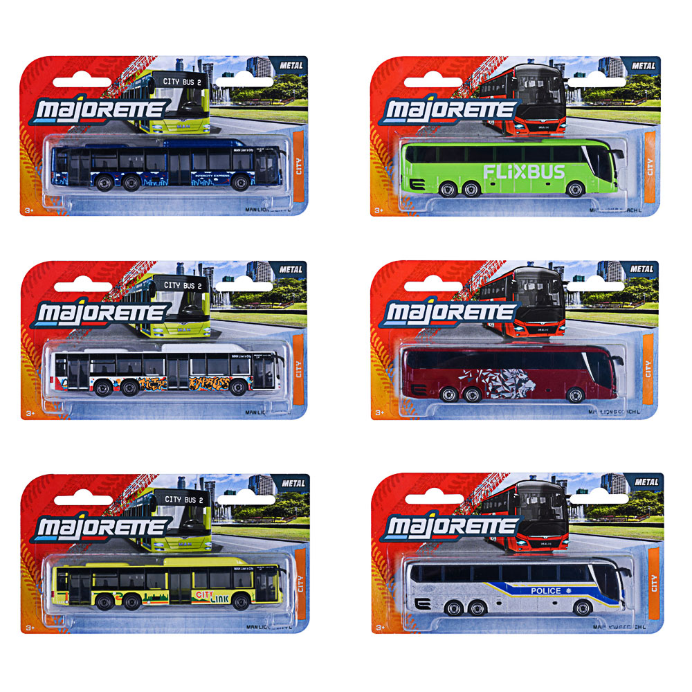 Majorette, City MAN Bus,  6fach sortiert