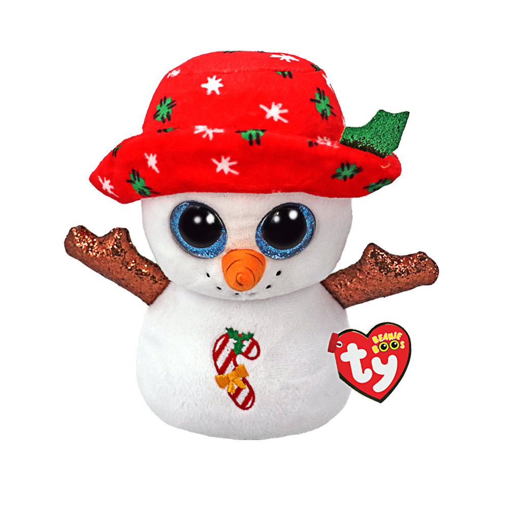 TY Beanie Boos, "Brrnie", Schneemann, ca. 15 cm