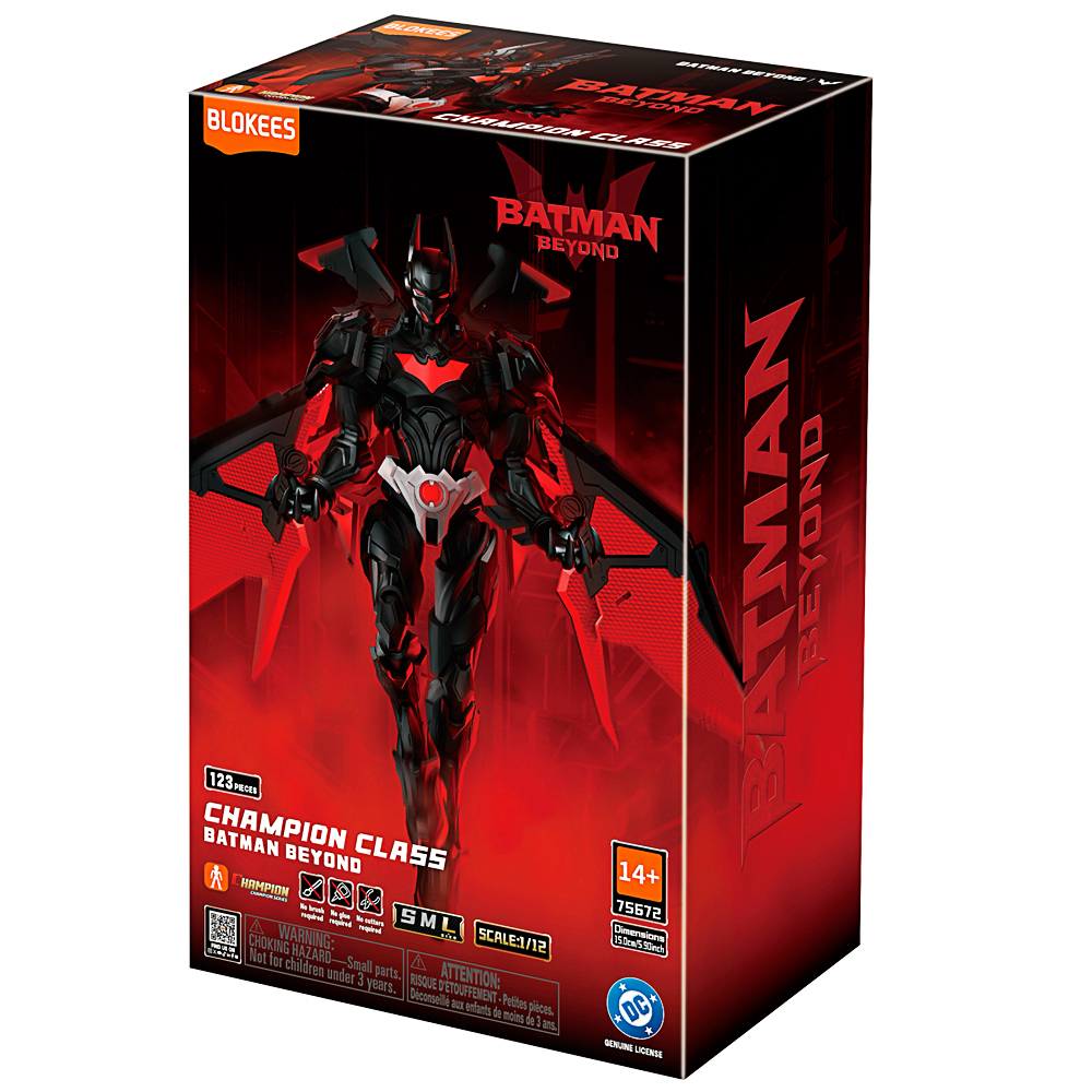 Klemmbaustein-Set, Batman Beyond, Figurenbausatz, 123 Teile, Rot-schwarze Verpackung