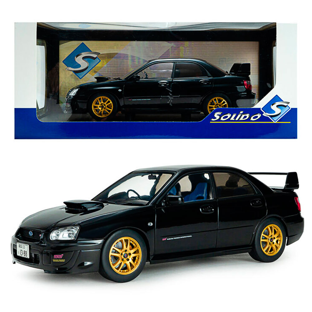 Solido, Subaru Impreza WRX STI schwarz, 1:18