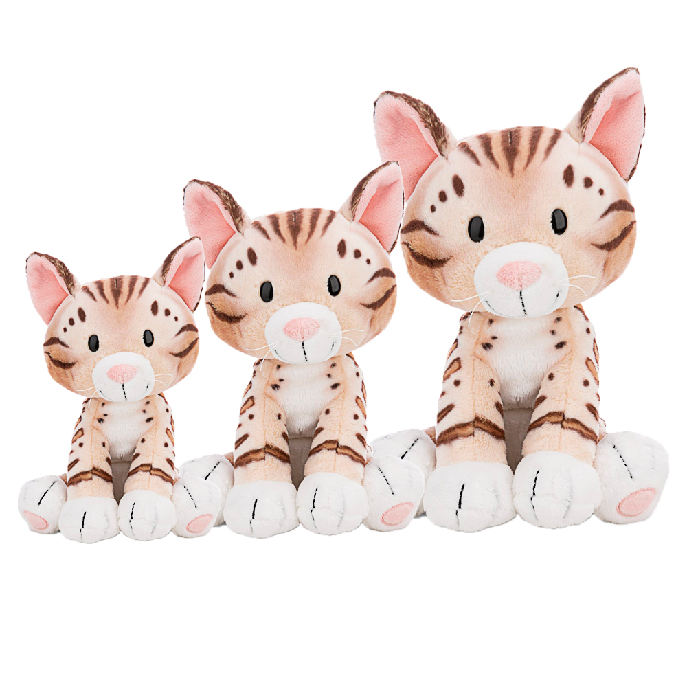 Nici, Kuscheltier sitzende Bengal Katze, 3fach sortiert