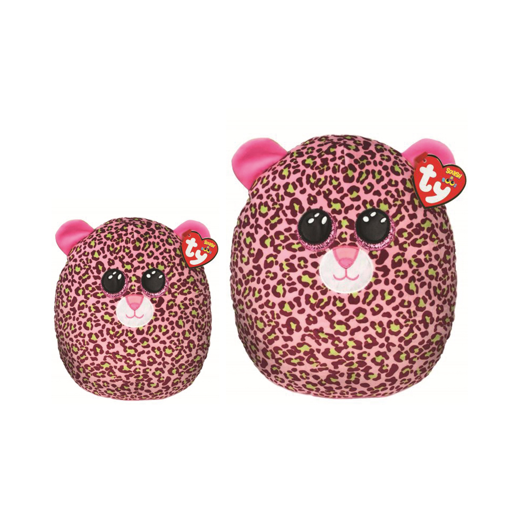 Ty Squish-a-Boo's, "Lainey", Leopard, 2fach sortiert