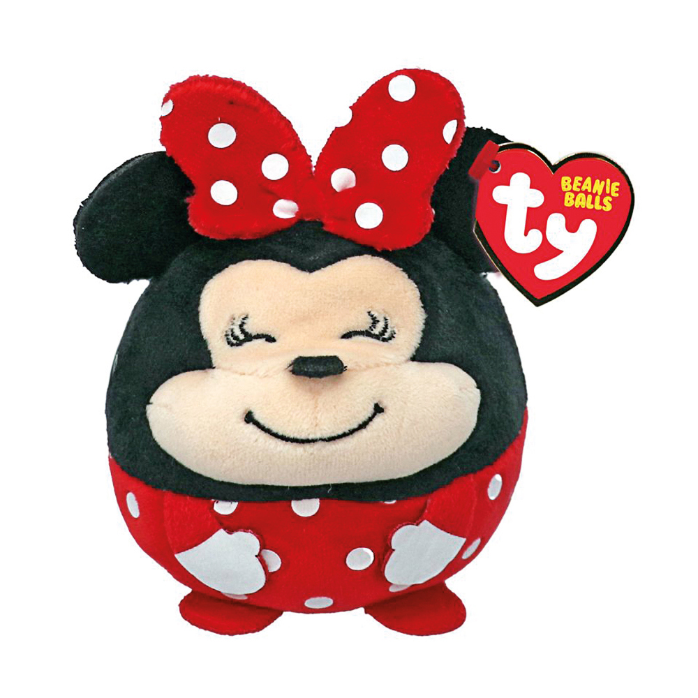 Ty Beanie Balls, Minnie Mouse, ca. 7cm