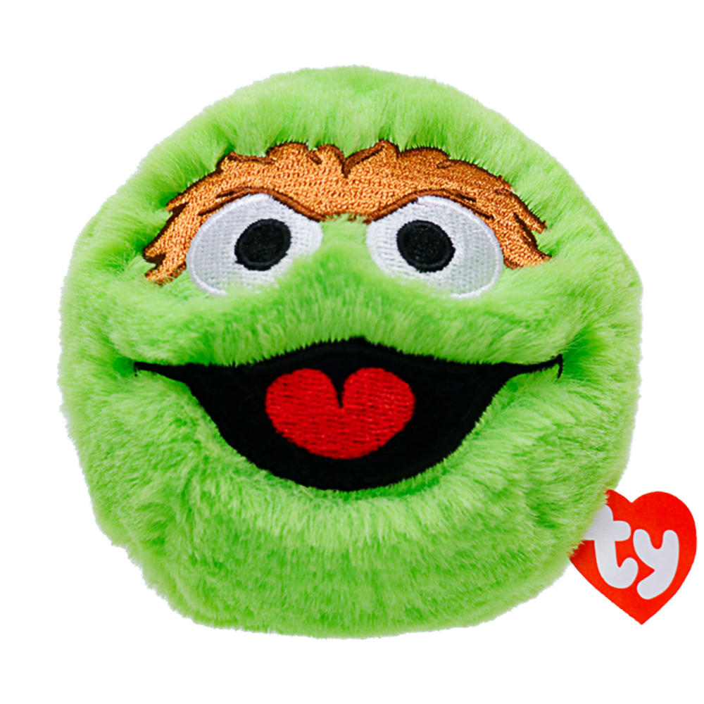 Plushie, Luftkissen, Emoji-Puppe, Grün, Herz-Mund
