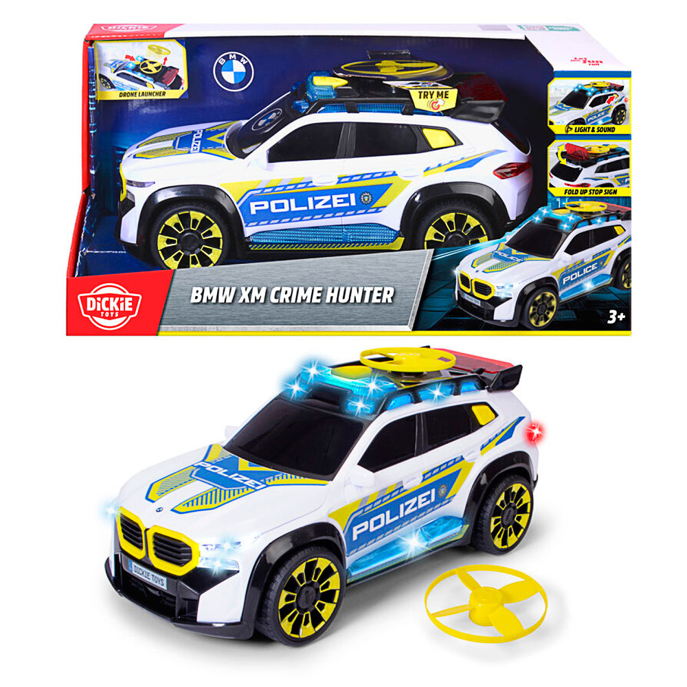 Spielzeugauto, Polizei, BMW, Offroad, Helikopter?