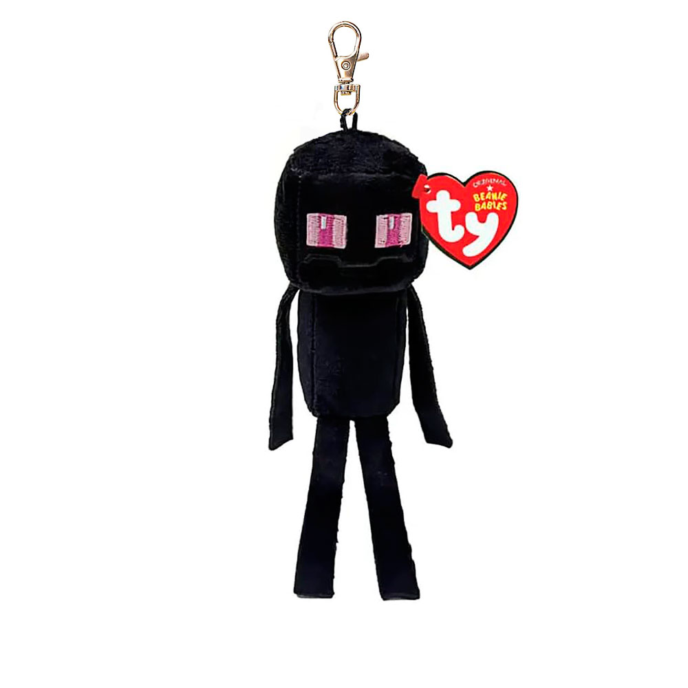 TY, Beanie Babies, Minecraft, Enderman, Clip,  ca 10 cm