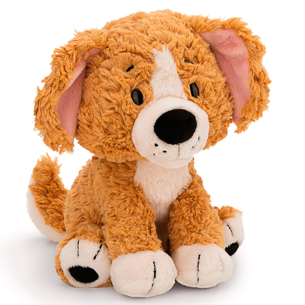 Nici, Kuscheltier sitzender Hund, braun,  ca 20 cm