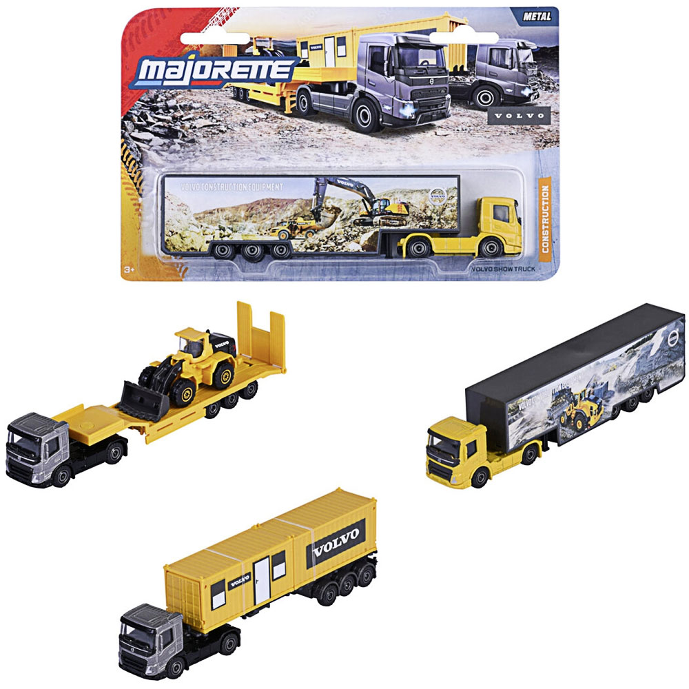 Majorette, Volvo Construction Transporter,  3fach sortiert