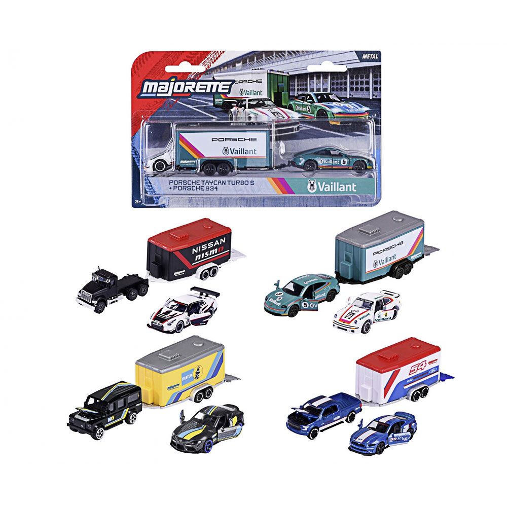 Majorette, Racing Deluxe Trailer, 4fach sortiert