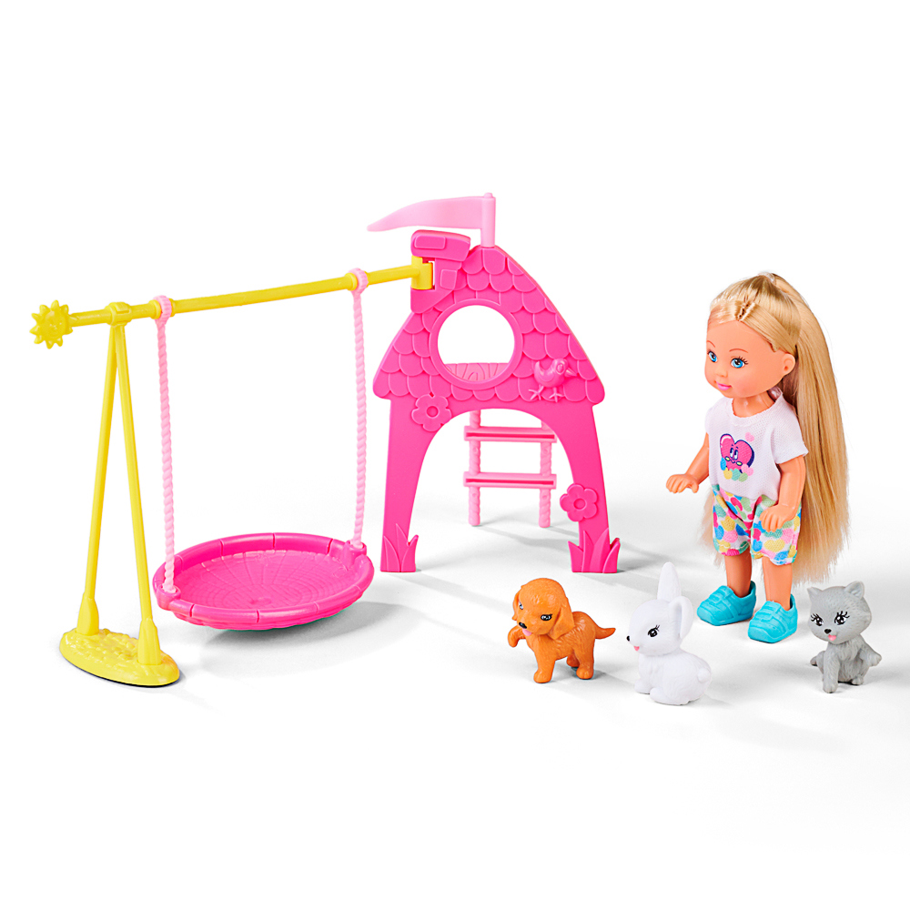 Spielzeug, Puppenspiel, Schaukel, Haus, Puppe