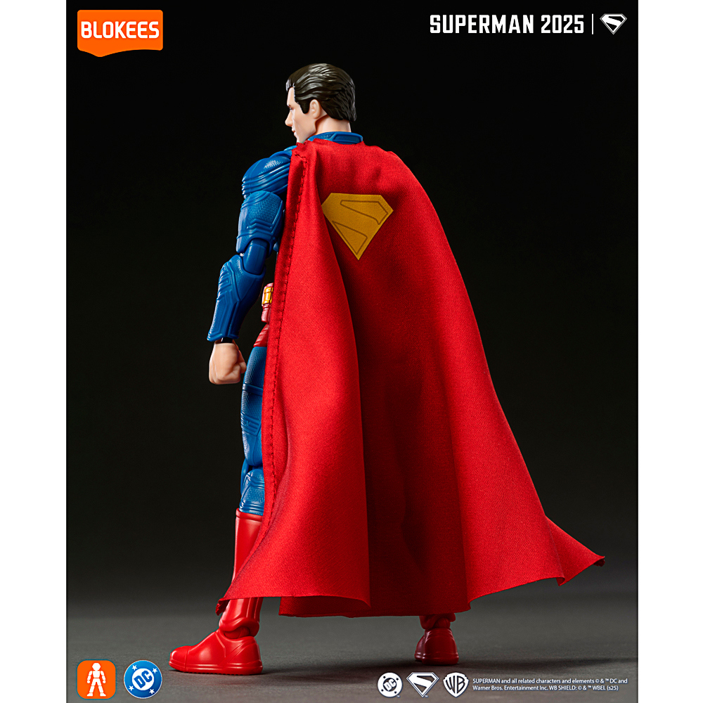 Superman-Actionfigur, rote Stoffcape, blauer Anzug, Gelenkfigur, DC-Figur