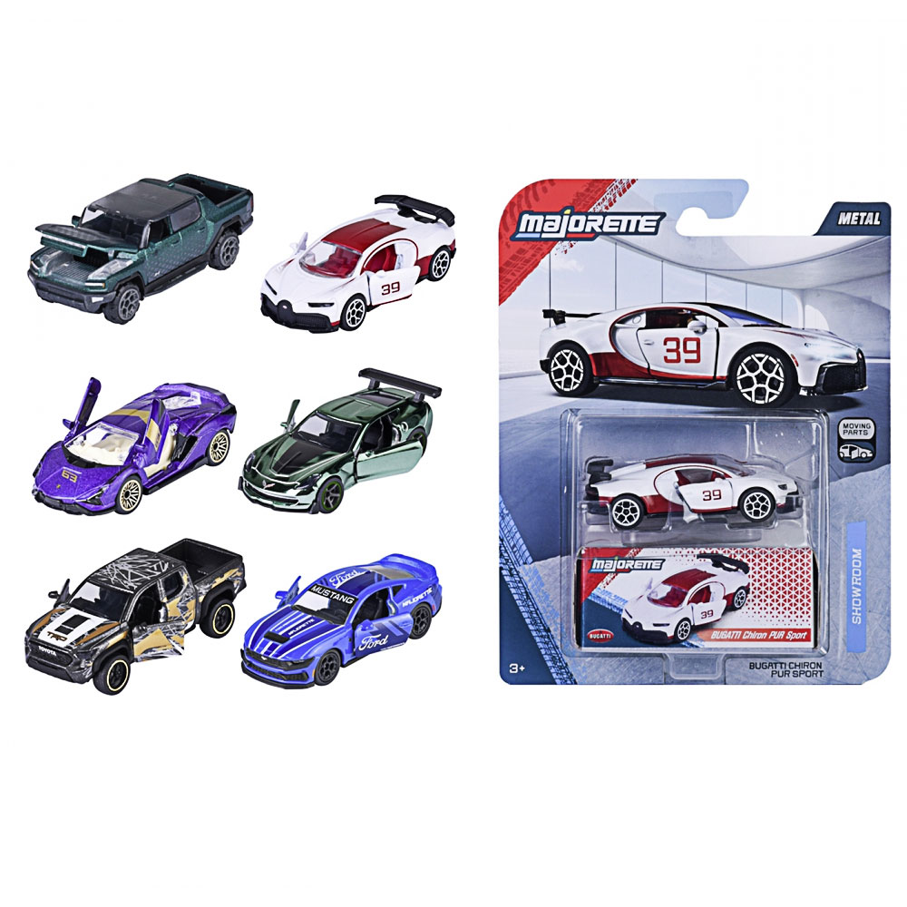 Majorette, Showroom Deluxe Cars, Bugatti Chiron Pur Sport (weiß)