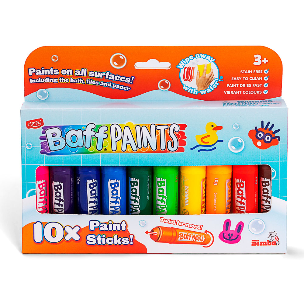 Kunststoffstifte, Kreide- oder Malstifte, Wasserlösliche Stifte, Farbstifte Set, 10 Stück Set