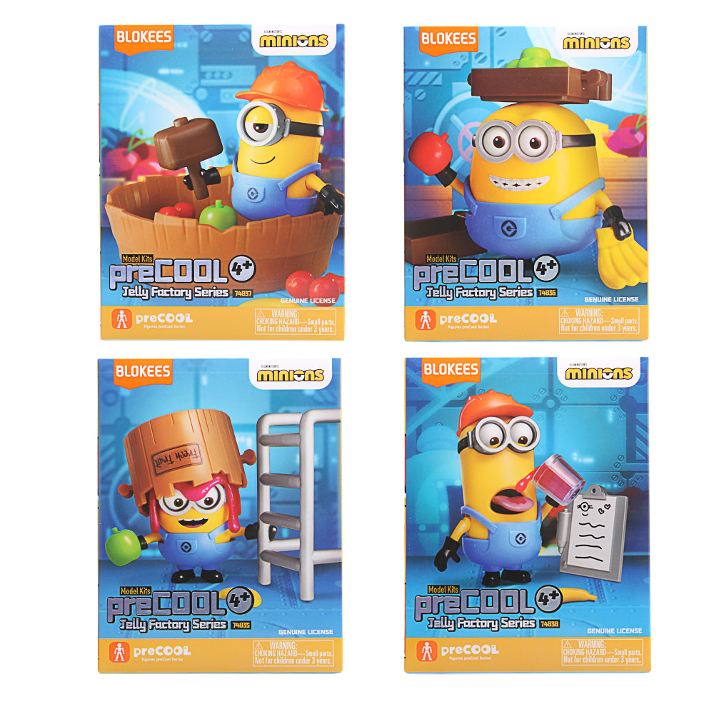 Dickie Toys, Blokees Figures, Minions Jelly Factory, 4fach sortiert