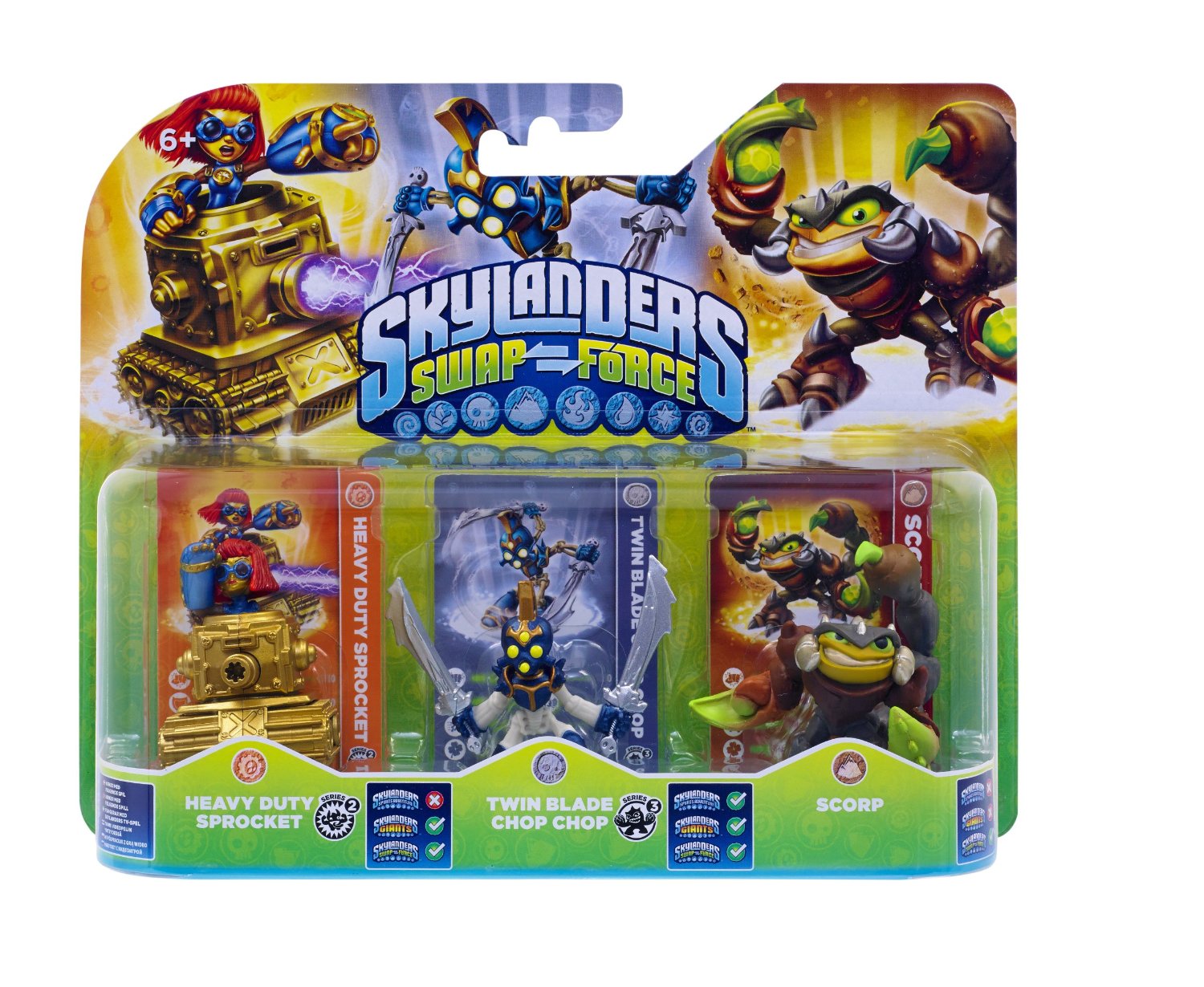 019949 SKYLANDERS SWAP FORCE Triple Pack D (3 Figuren)