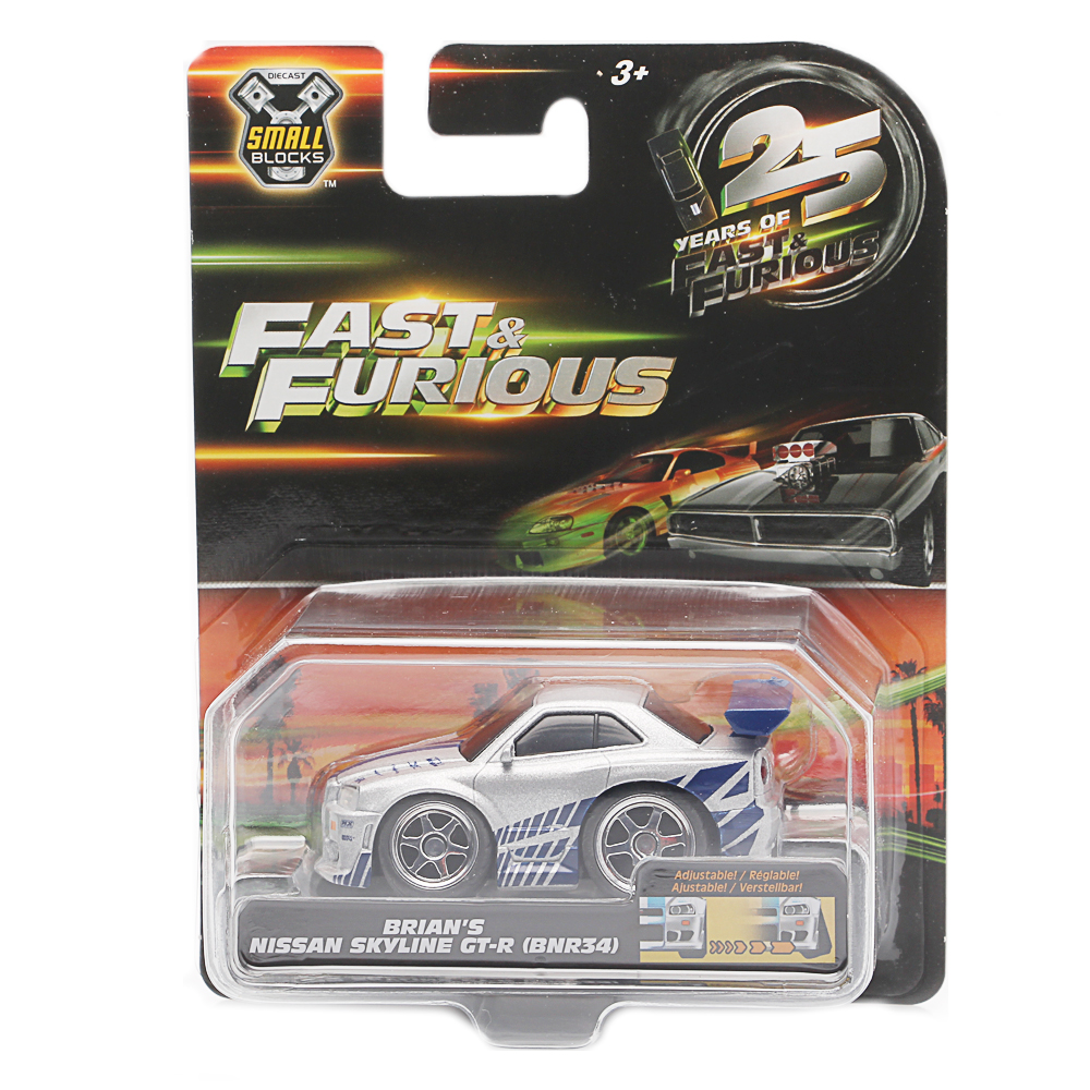 Jada, Fast & Furious Small Blocks 1:43, 1999 Nissan Skyline GT-R R34