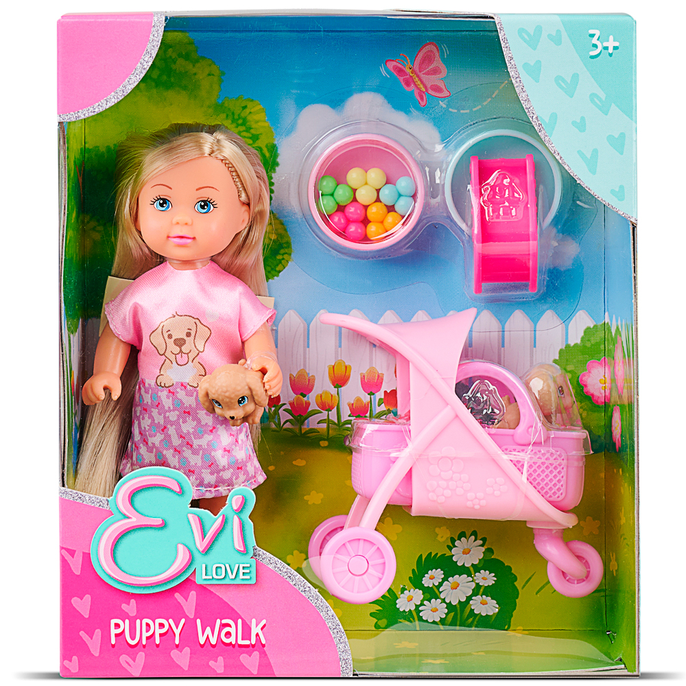 Puppe, Miniaturwagen, Garten-Spielset, Mädchenspielzeug, Rosa Akzente