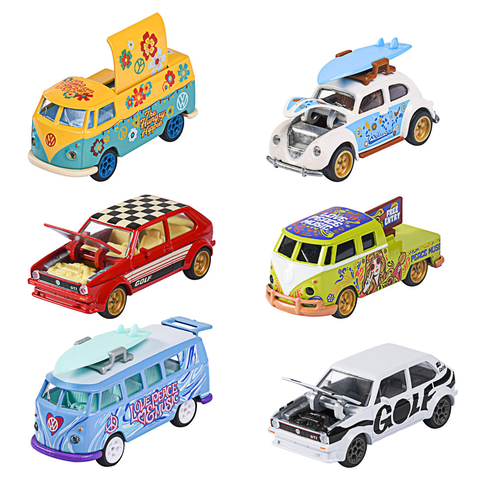 Majorette , Volkswagen Deluxe Cars,  6fach sortiert