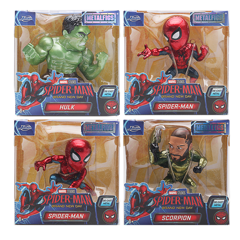 Jada, Marvel Spider-Man Figures 2,5", Welle 6, 4fach sortiert