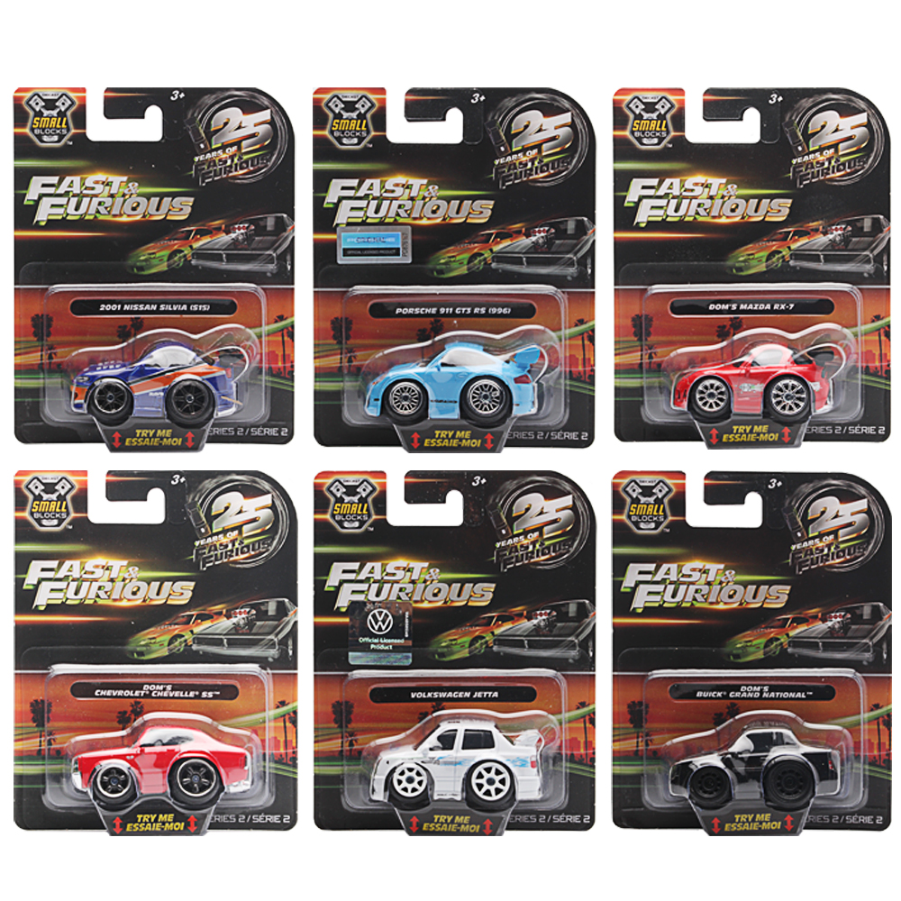 Jada, Fast & Furious Small Blocks 1:43, Welle 2, 6fach sortiert