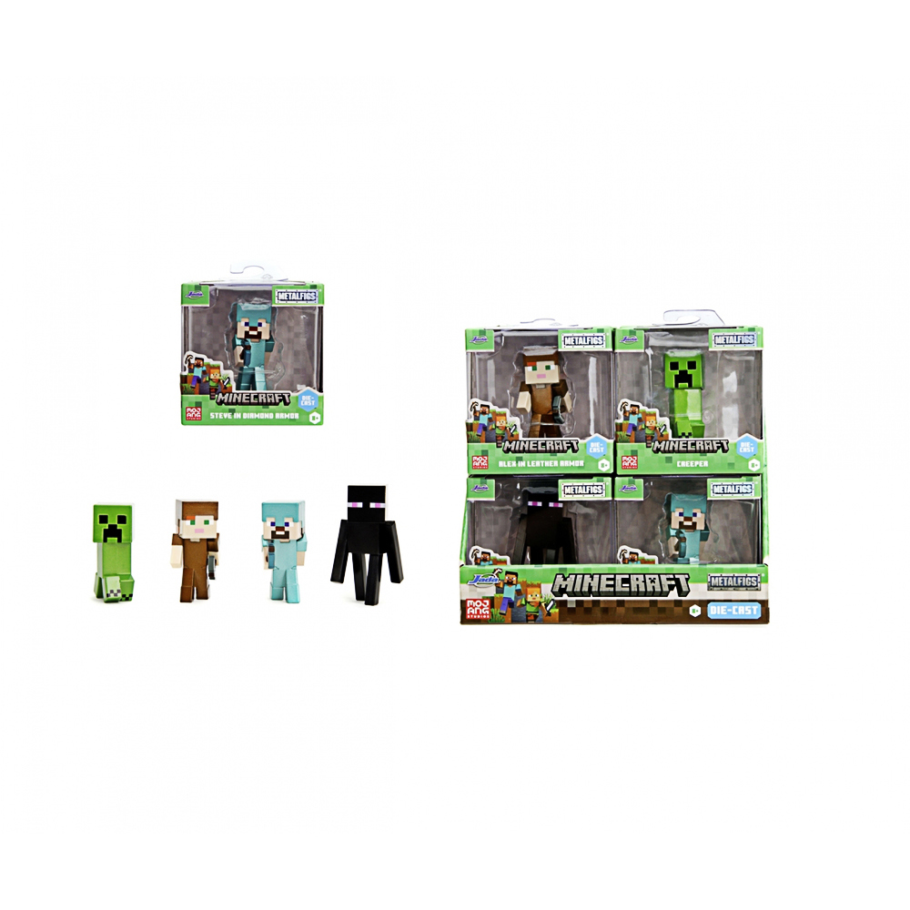 Jada, Minecraft Figures, ca 6 cm, Welle 3, 4fach sortiert