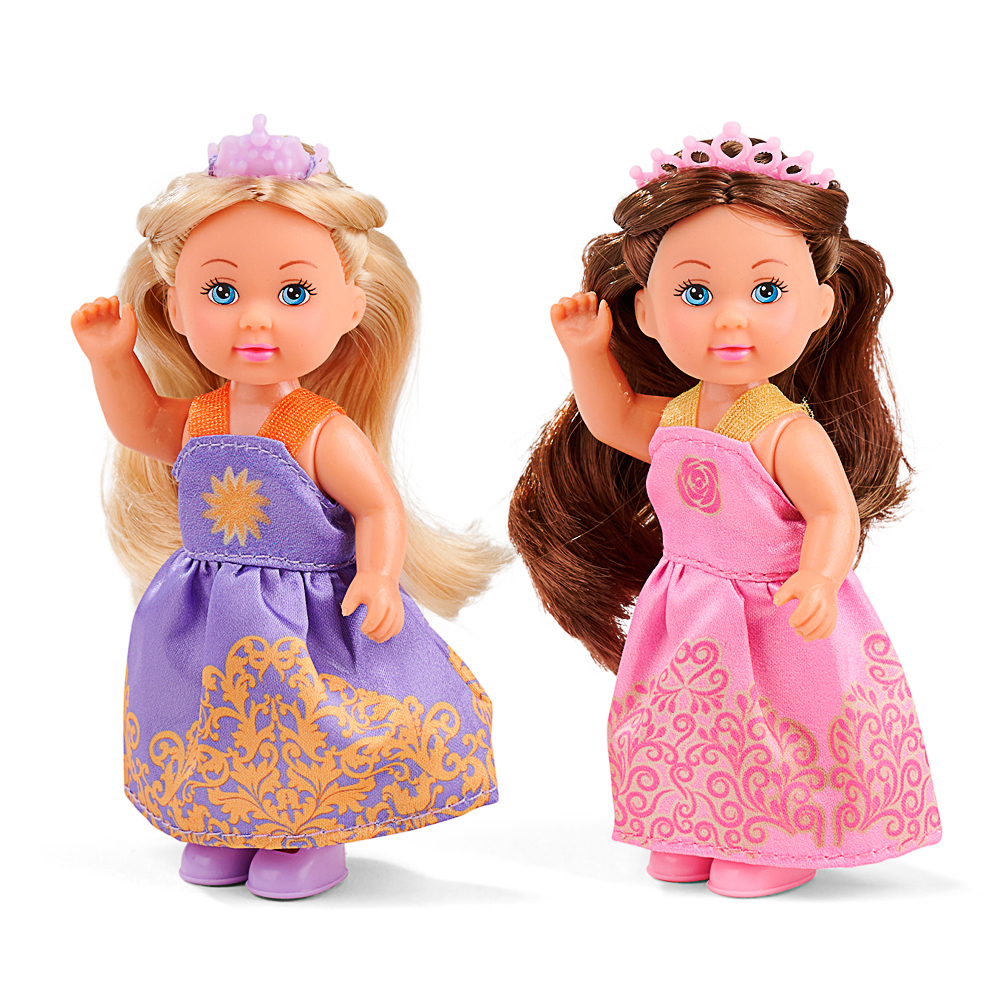 Spielzeugpuppe, Prinzessin, Kleider, Kronen, Haarband