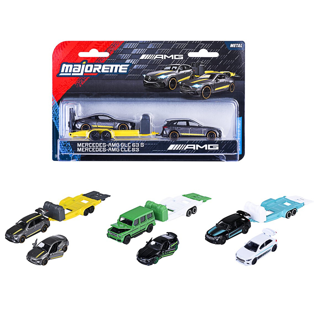 Majorette , Mercedes-AMG Deluxe Trailer,  3fach sortiert